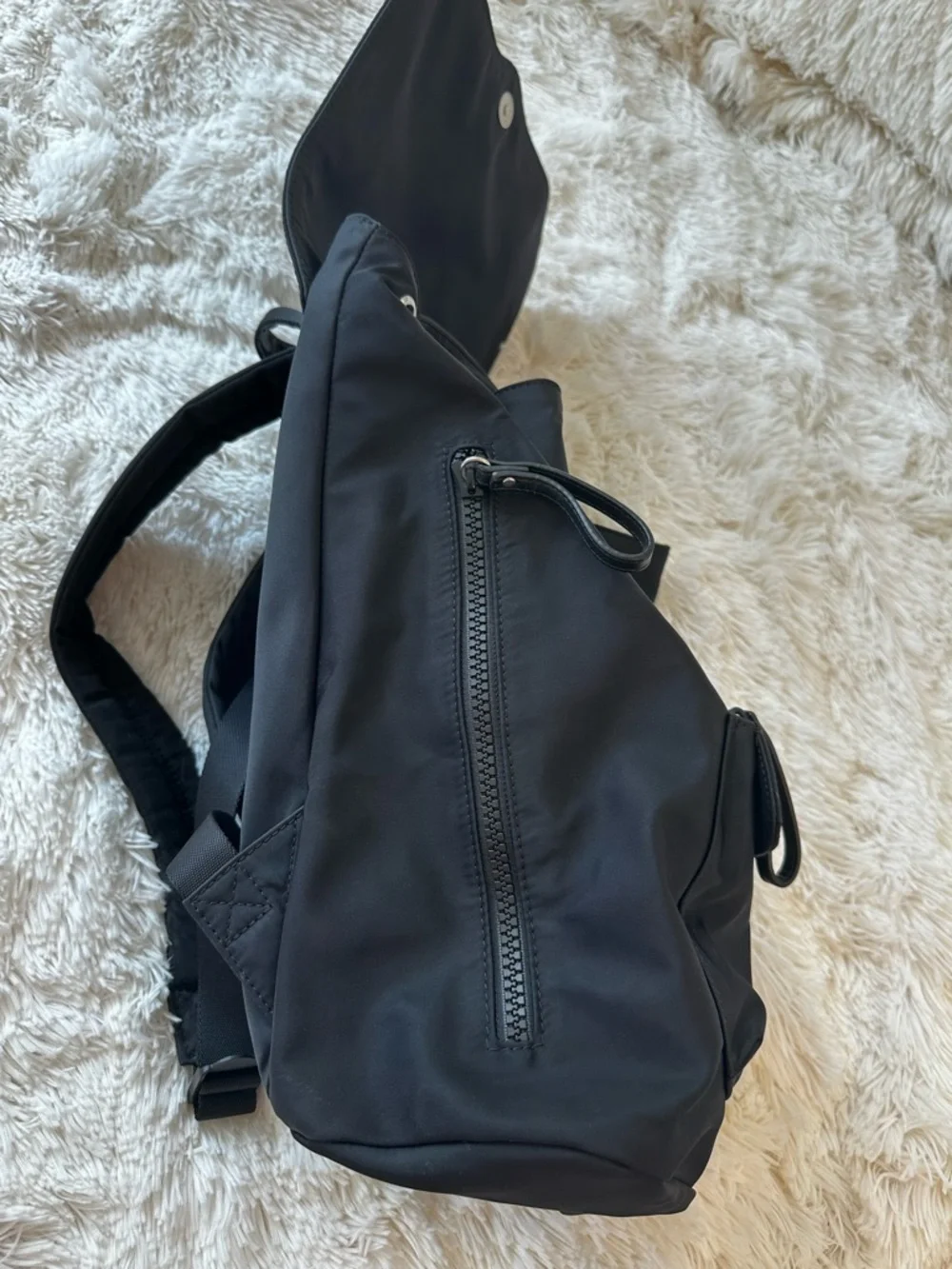 REBECCA MINKOFF Bikeshare Black Nylon Backpack Travel Commuter Bag